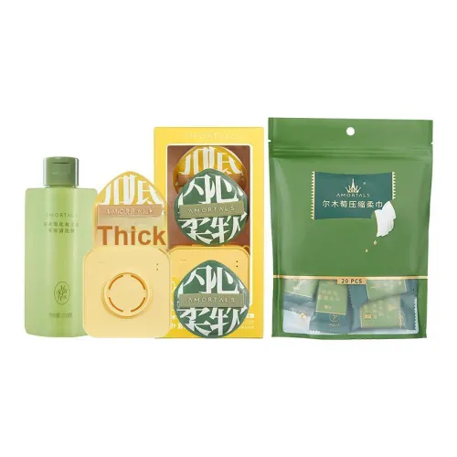 AMORTALS Плюс Points Розовый + Очиститель MAKE UP Инструменты Легко наносится Пять Штук Набор