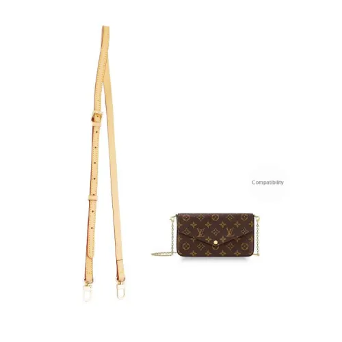Cow Leather Bag Shoulder Strap Women's Color Changing Leather/Coffee