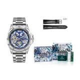 Every Day Not The Same-Silver Case Blue Dial Silver Steel Band