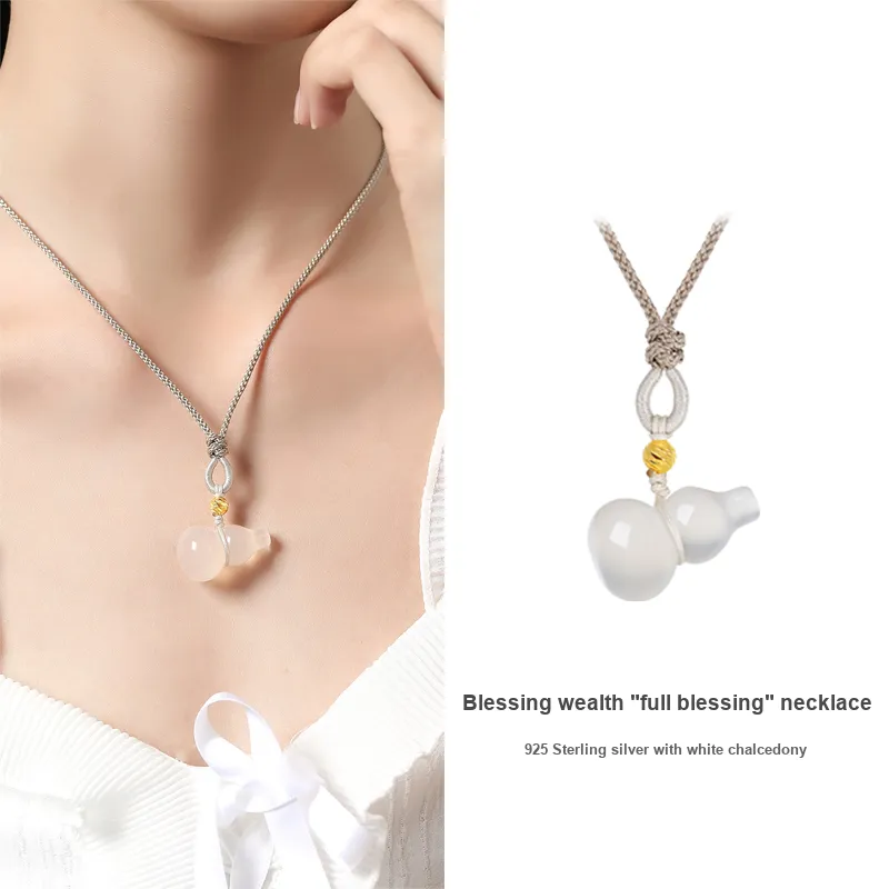 KADER Chalcedony Necklaces Women's-5