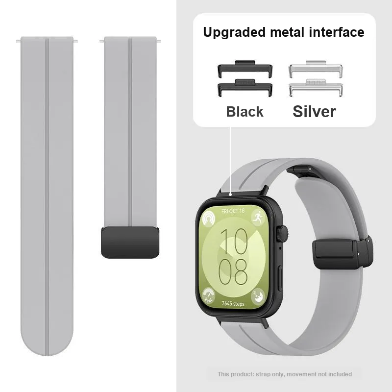 MSSM HUAWEI FIT3 Wristband Huawei Compatibility Watch Band 150mm Silicone Material-14