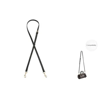 Luxury Care Artisan Workshop Artificial Leather Pen Tube Bag Strap Women's Black