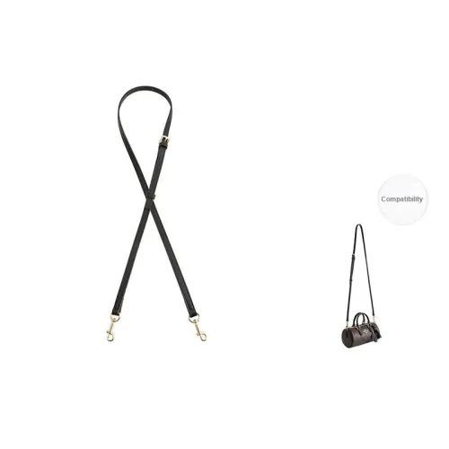 Luxury Care Artisan Workshop Artificial Leather Pen Tube Bag Strap Women's Black