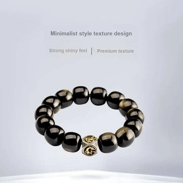 Fengyun Pavilion Obsidian Bracelets Unisex-4