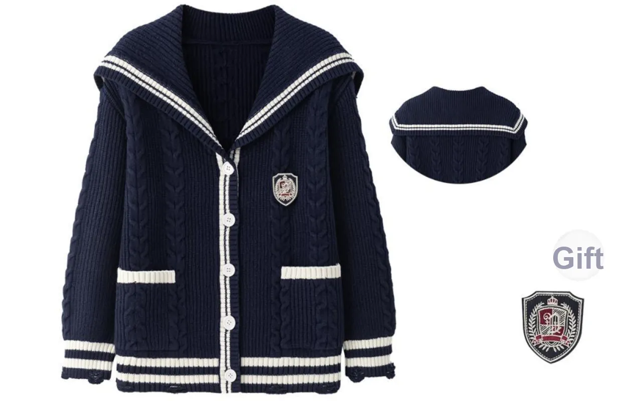 Tokyo Season Knitwear Fall Winter Unisex Navy Blue