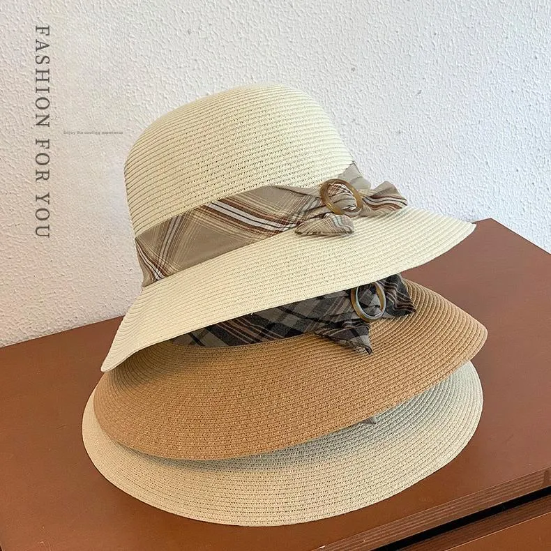 Cgediao Paper Reed Bucket Hats Women's-1