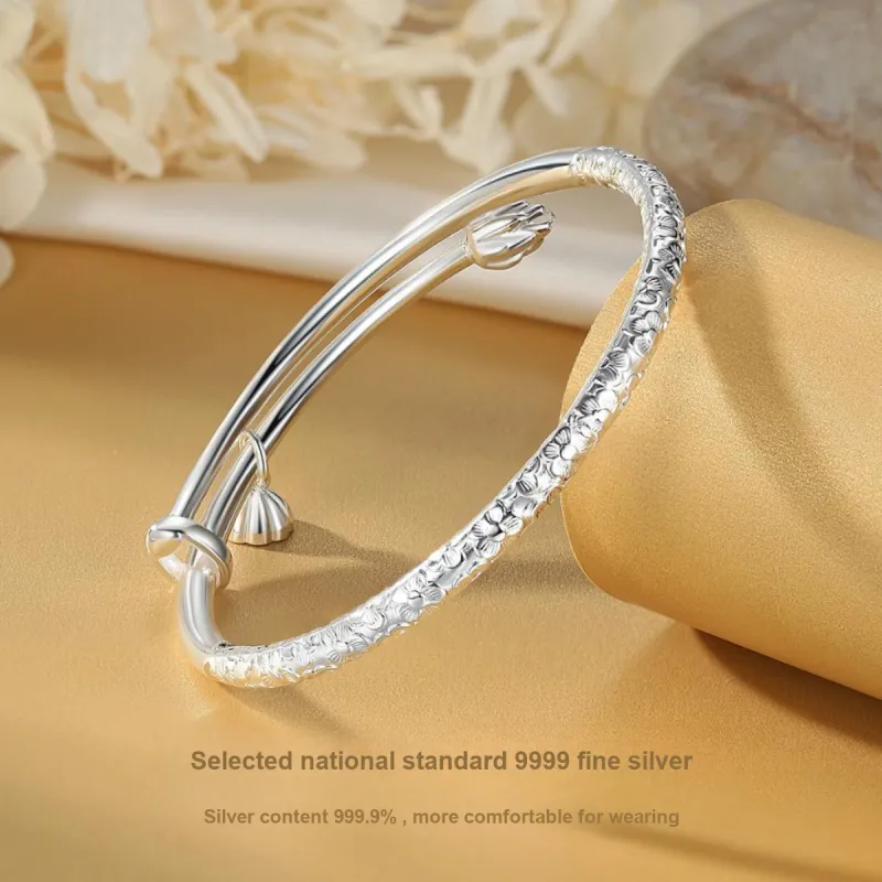 WINY S999 Sterling Silver Bracelets Women's Bestie/Couple Love Birthday Anniversary Confession Gift-5