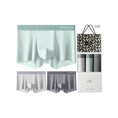 SEPTWOLVES Нижнее белье Подарочная коробка Мужской 3 упаковки + Сумка для покупок
