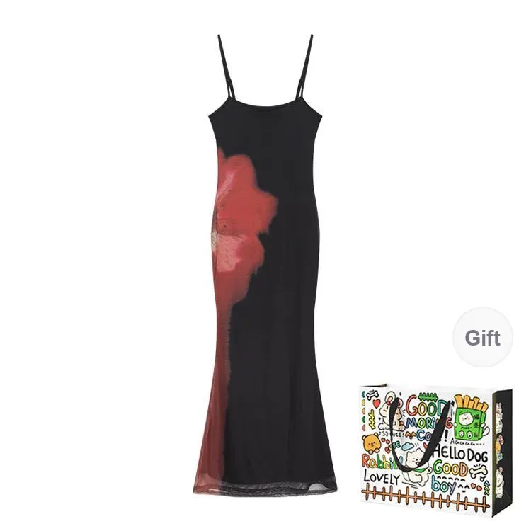 DEDY Slip Dresses Women's Black Shopping Bag-0