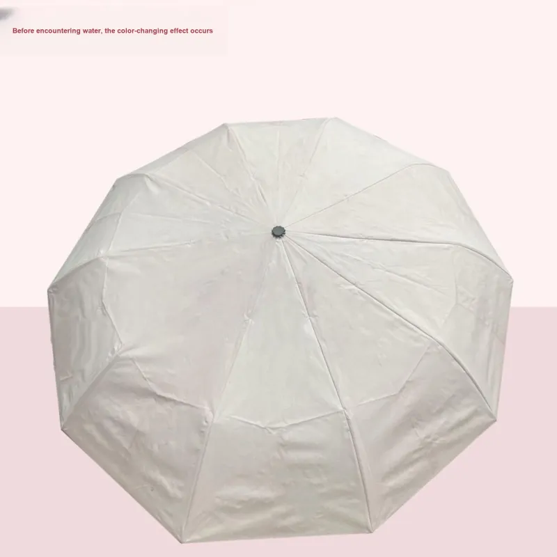 Baudini Color Changing Umbrella For Students Dual Use Sun And Rain Protection Fully Automatic Foldable Sun Umbrella-2