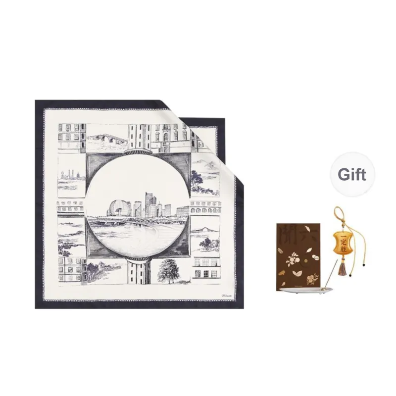 WENSLI Silk Scarves Unisex-11