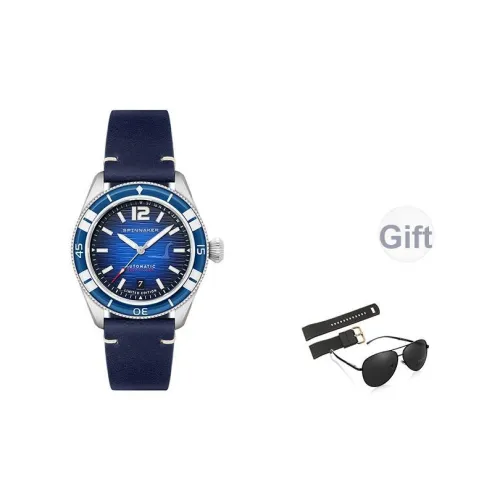 SPINNAKER Loch Ness Monster Коллаборация Наручные часы Автоматический механический механизм Синий циферблат Унисекс