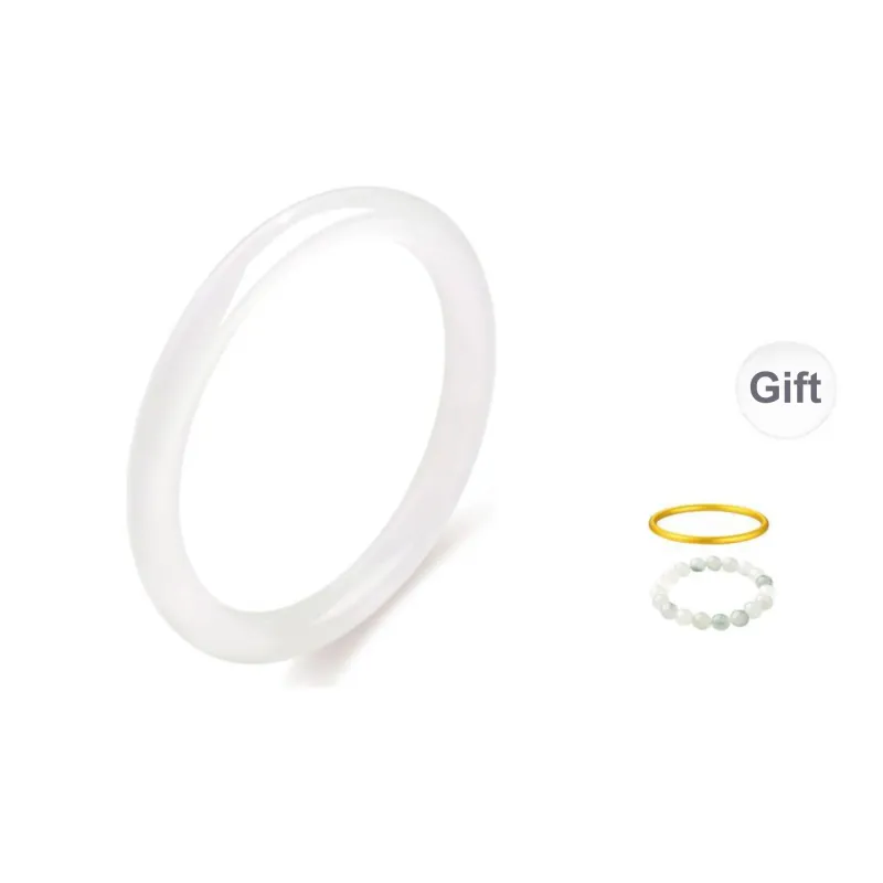 Yuanyanghuangjin Chalcedony Bangles Women's-5