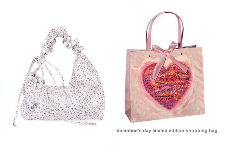 OTA Fabric Shoulder Bag, Handbag Regular Women's Pink Floral-7