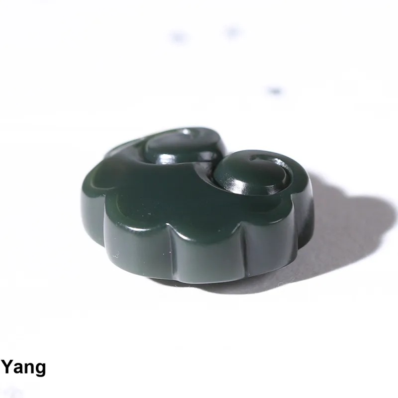 Renyu Jewelry Hetian Jade Pendants Green Jade Kids'-3