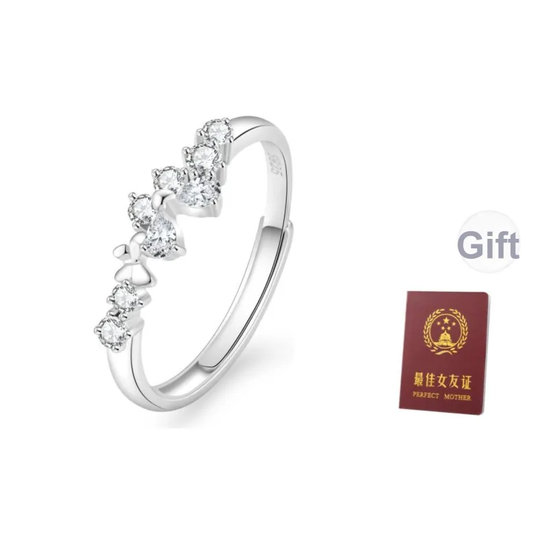 Central Fashion 925 Sterling Silver Rings Women's-10