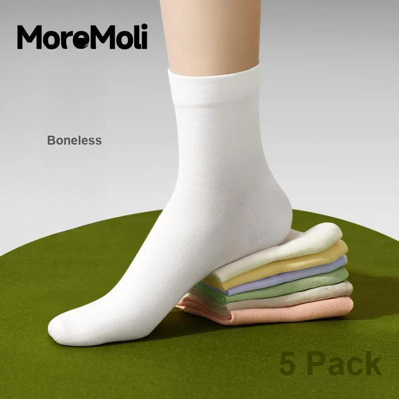 Moremoli Mid-Calf Socks Women's 4 Pack-10