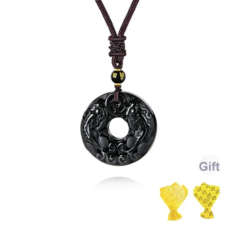 Central Fashion Chalcedony Necklaces Unisex-3