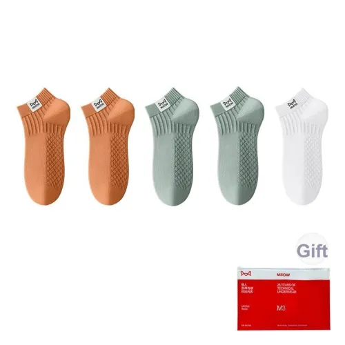 MIIOW Cool One Summer Series Низкие носки Мужские Сумка для покупок 5 пар
