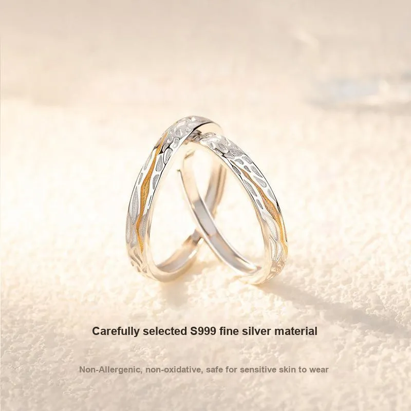 MISS TOOYA S999 Fine Silver Rings Unisex-2