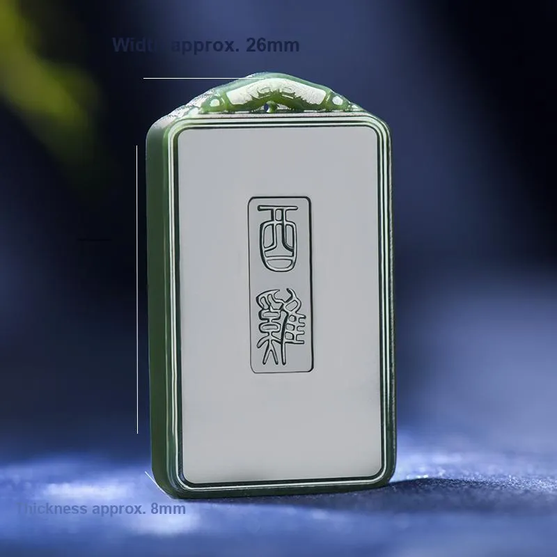 KUNYUYAO Hetian Jade Pendants Green Jade Unisex-47