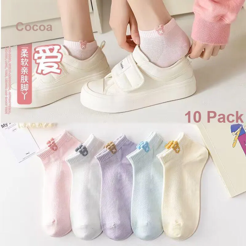 Gentle Welcome Ankle Socks Women's 10 Pack-2