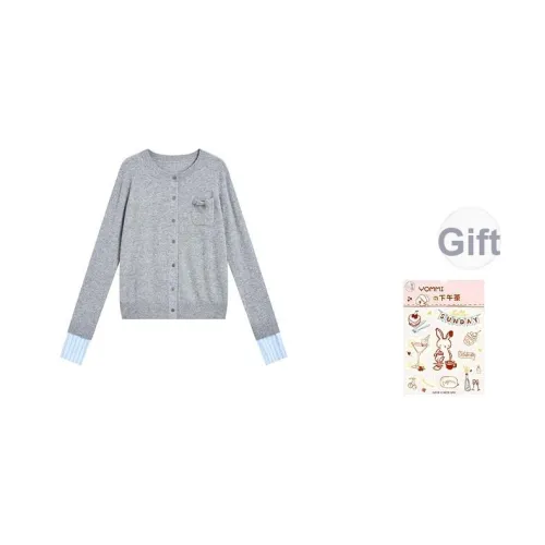 ZIHAN Серый Женский Трикотаж