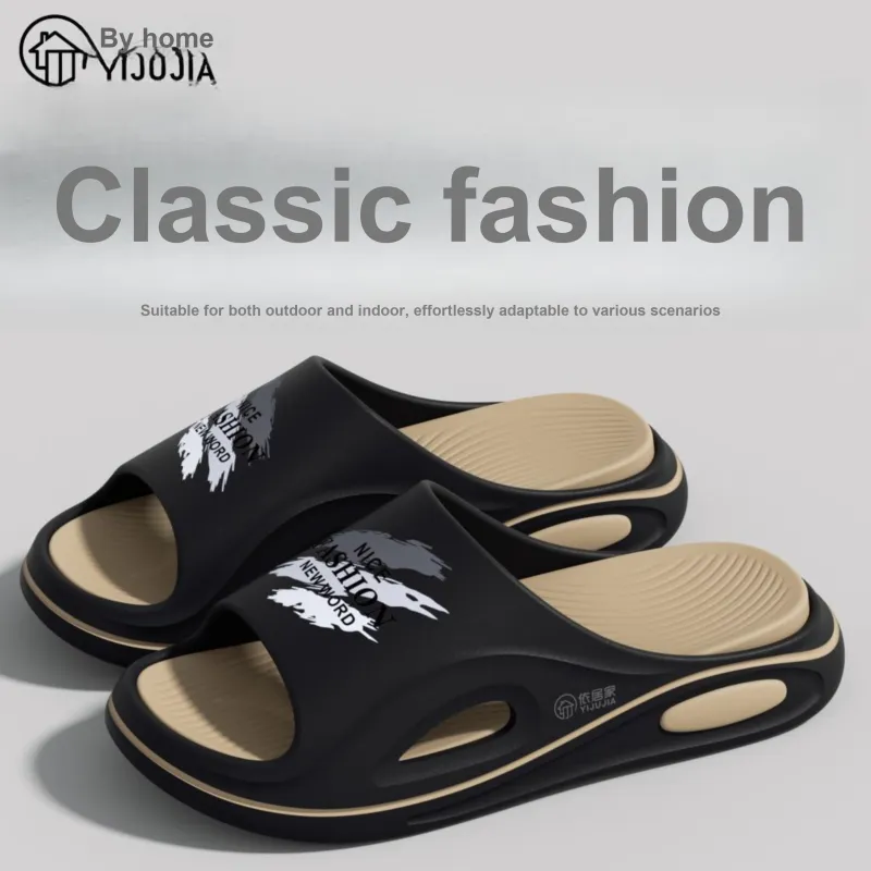 Stay At Home Thickened Bathroom Slip Resistant Waterproof Elastic Comfortable Outerwear Slippers-4