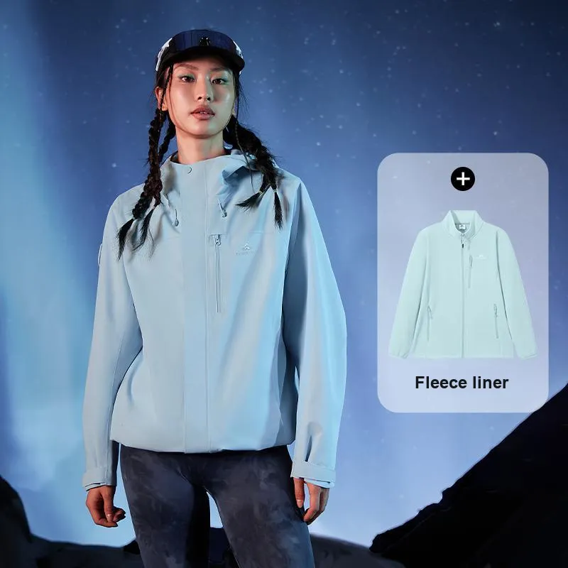 PIONEER CAMP Waterproof, Windproof, Breathable, Water Repellent, Abrasion Resistant, Thermal Windbreaker Jacket Women's-110