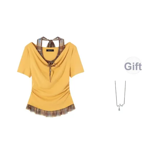 SHIEN Изображение Цвет С ожерельем Женские T-рубашки