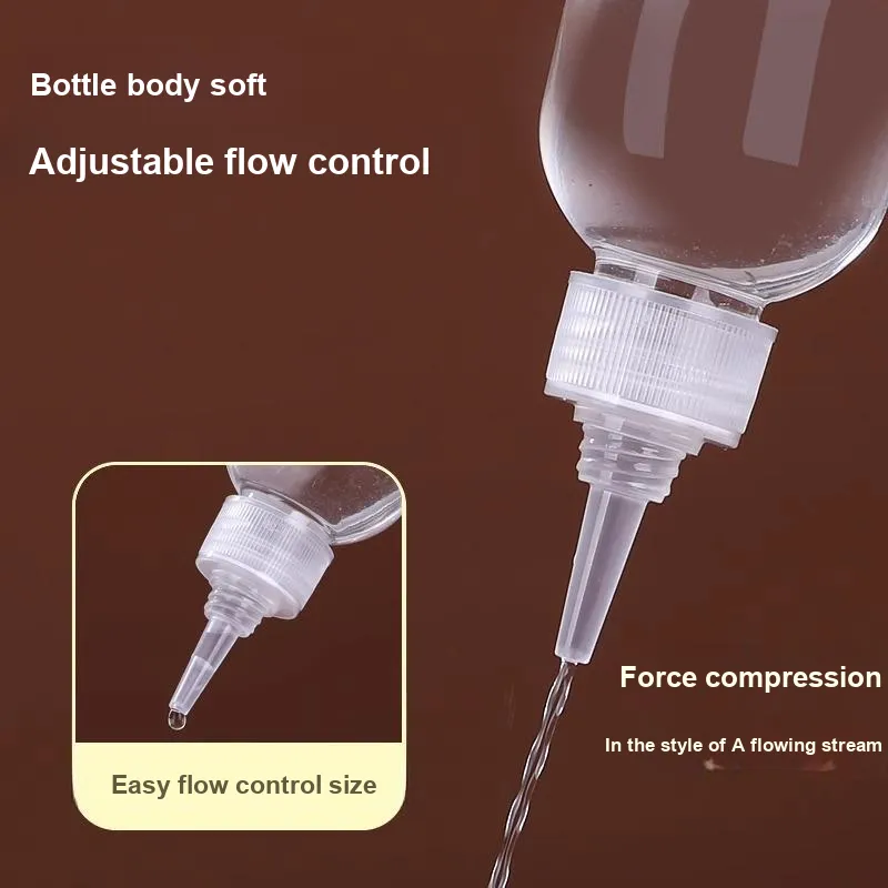 ZHENZI Narrow Mouth Bottle Small Empty Bottle Plastic Bottle Lotion Transparent Travel Bottles Makeup Tool-4
