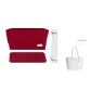 [Compatibility City33 Glacier White Three-Piece Set]Open Top Liner+Bottom Pad+Shoulder Strap Pad