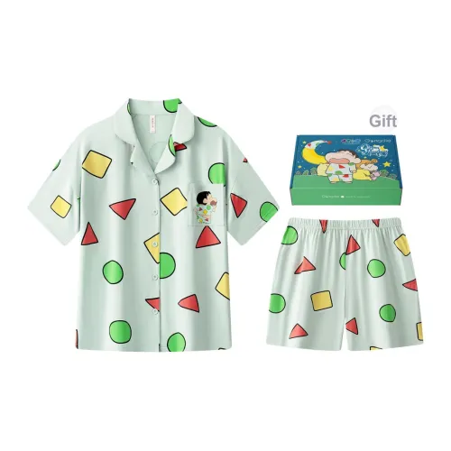 Gongdie x LABIXIAOXIN LIANMINGKUAN Пижамный комплект Унисекс Зеленый Набор в подарочной коробке