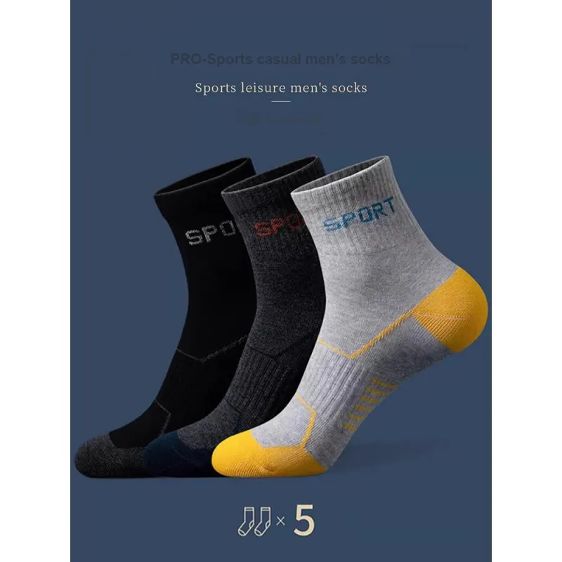 Lanza Mid Calf Socks Men's 5 Pack-2