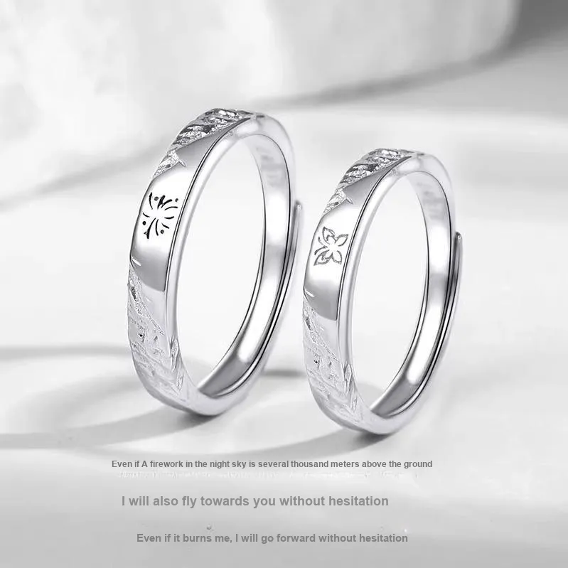 Anxious 999 Fine Silver Rings Unisex-5