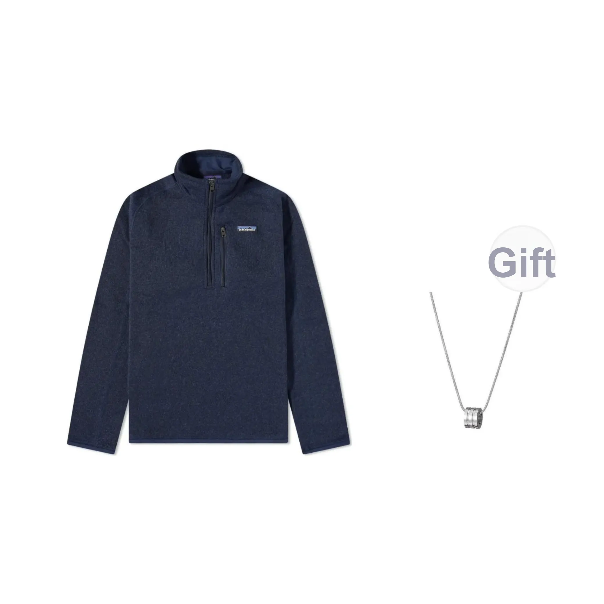Patagonia Jackets Men Blue Comes With Necklace