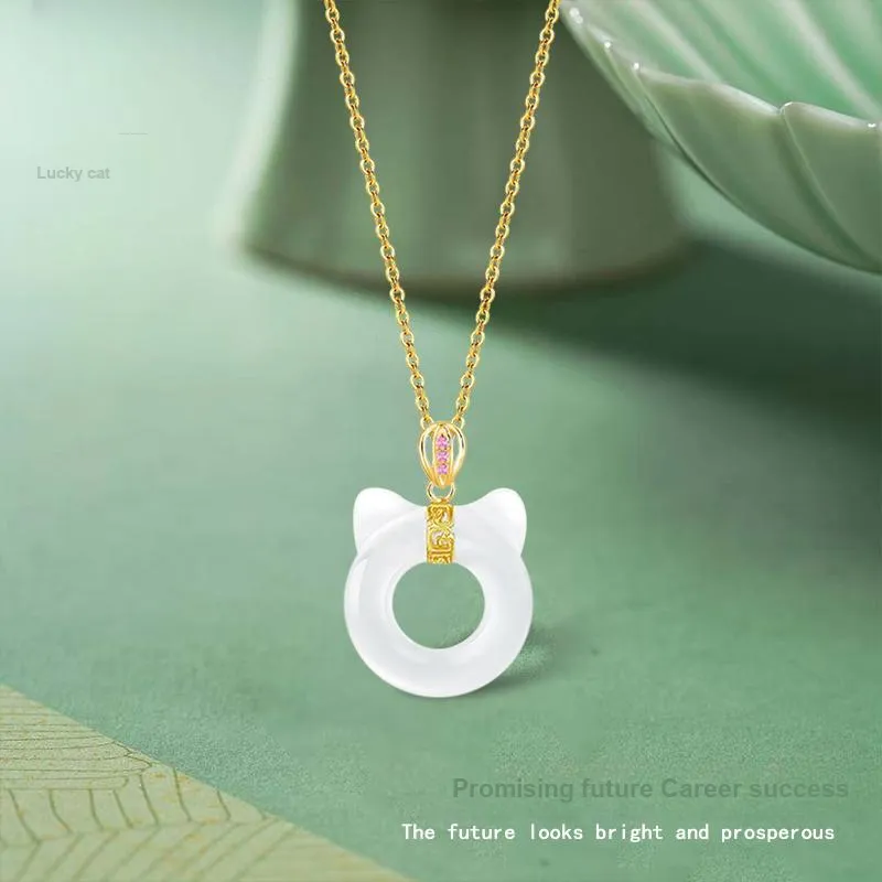GIFU Chalcedony Necklaces Women's-1