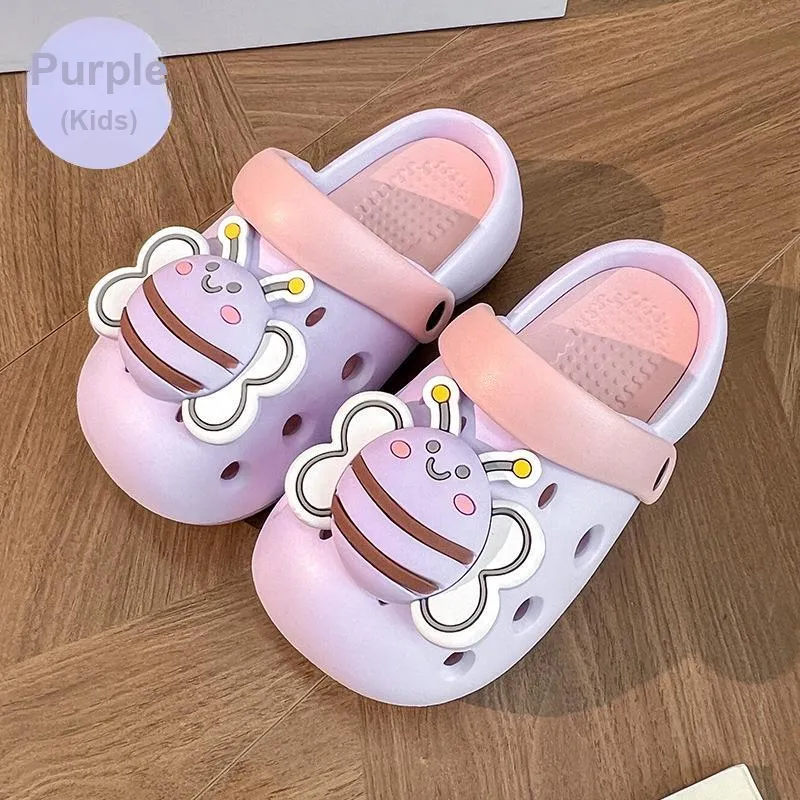 CEO Bee Clogs Platform Squashy And Bouncy Feeling Women's DIY Cartoon Platform Home Indoor Men's-4