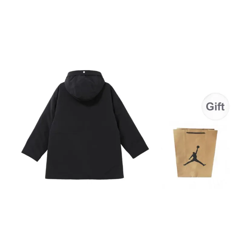 Jordan Down Jacket Unisex Black Shopping Bag Included-1