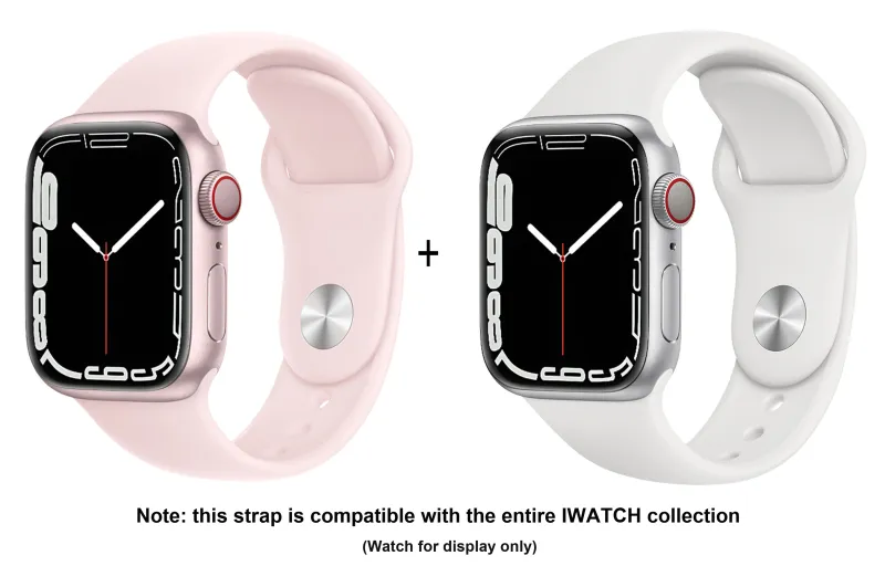 ZHISHENG Apple Compatibility Watch Band 38 45mm Watch Dial All Silicone Material-9