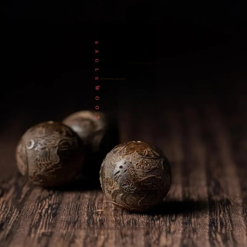 FANGYUANXIAOFU Fragrance Enhancer, Agarwood Bracelets Unisex-1