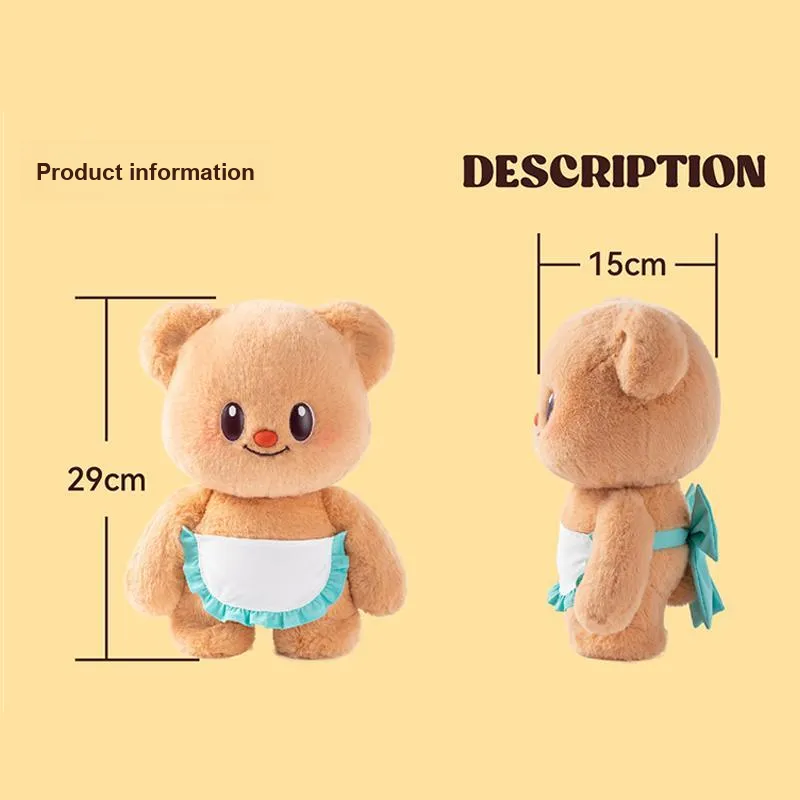 M&G SHOP Butter Bear Large Scale Figurine Cute Desktop Ornament Creative Chibi Figures 25cm-3