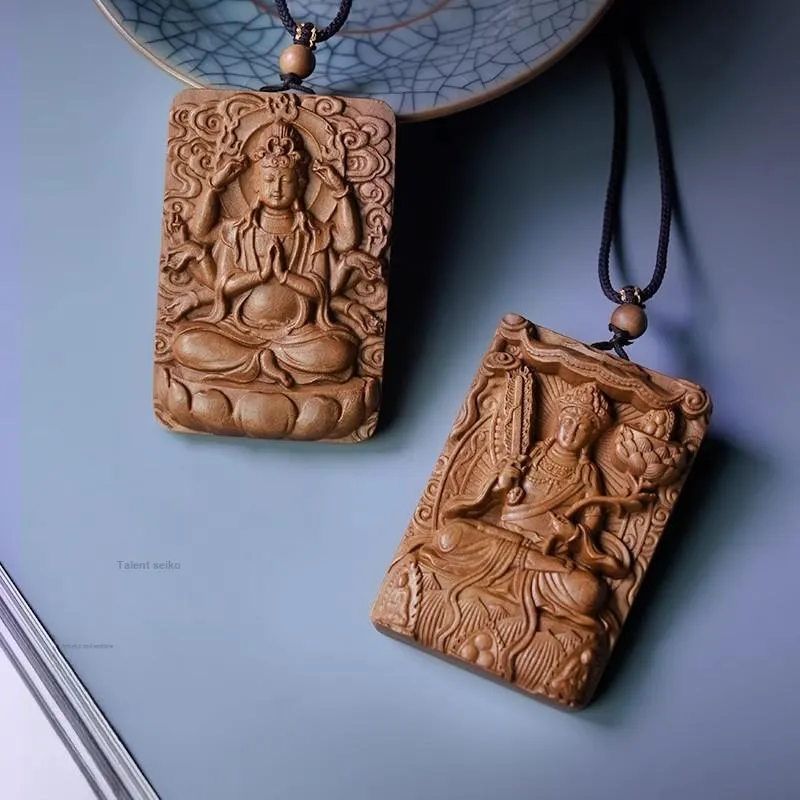 DALONG Old Mountain Sandalwood Pendants Unisex-4