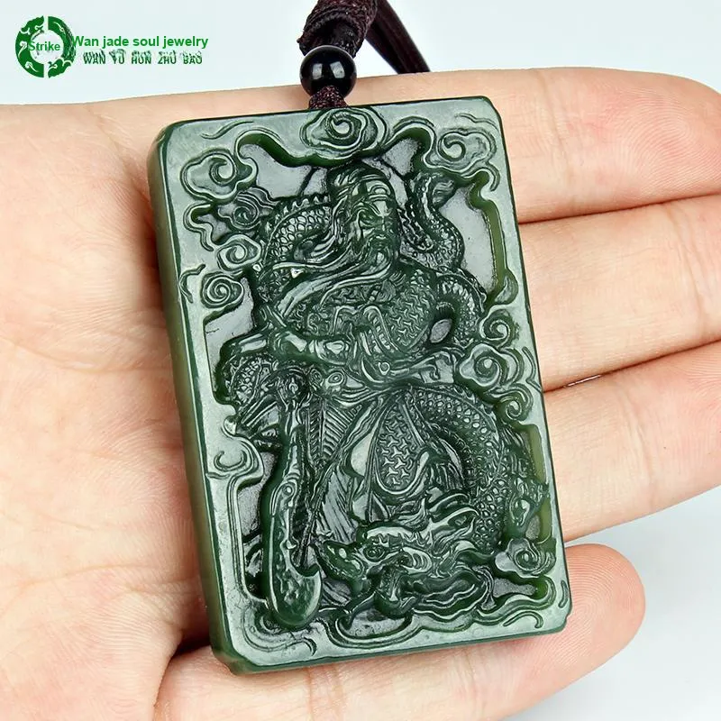 WANYUHUN Hetian Jade Pendants Jasper Unisex-3