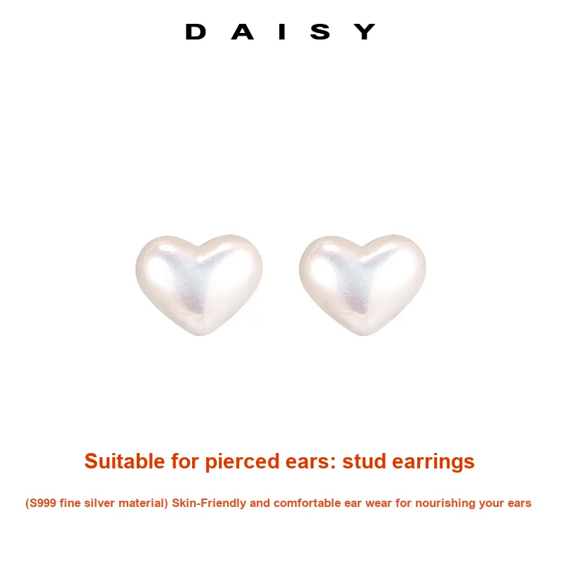 Daisy Dream 999 Fine Silver Stud Earrings Women's-2