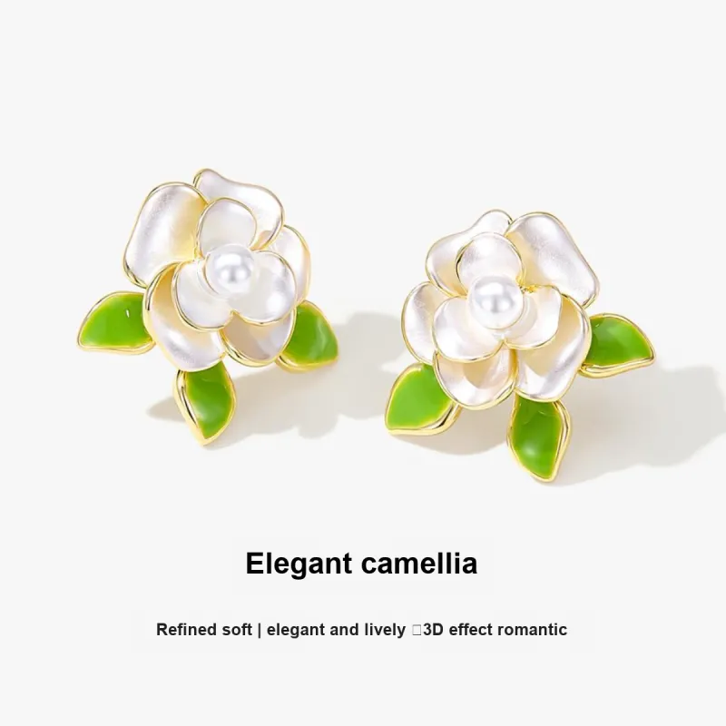 MCK 925 Sterling Silver Needle Stud Earrings Women's-2