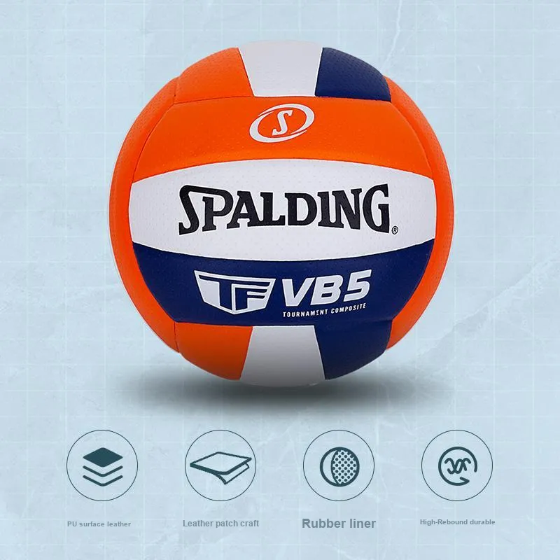 SPALDING TF Collection PU Size 5 Volleyball Unisex Orange Blue White-2