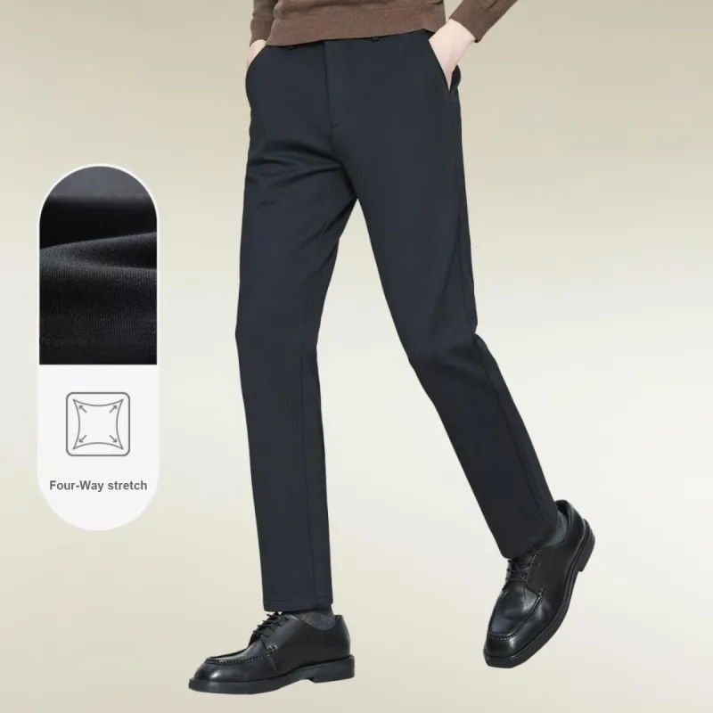Red Bean Casual Pants Men's Navy Blue-2