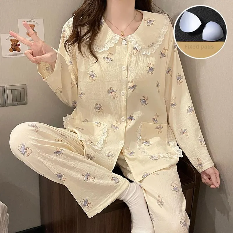 Ta Yan Pajama Set Women's Apricot-1