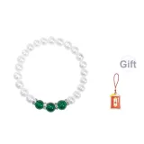 Green Agate Pearl Bracelet